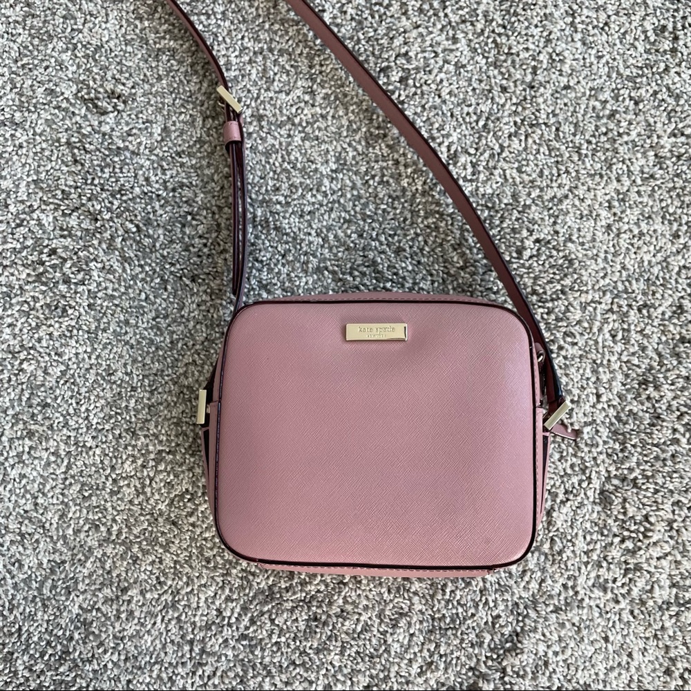Kate Spade Cammie crossbody purse in dusty rose pink
